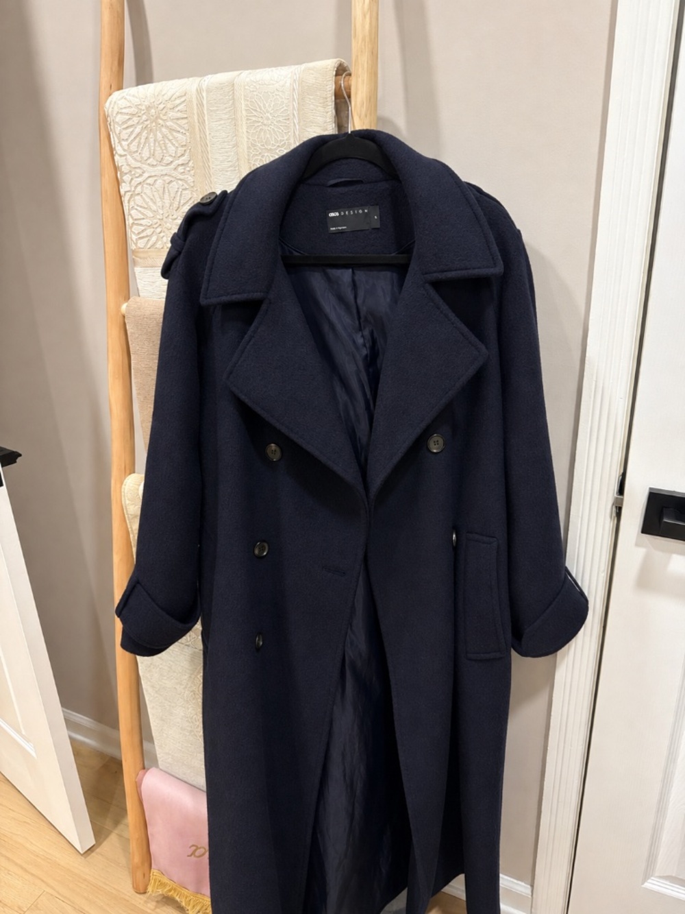 Navy Blue oversized Trench Coat